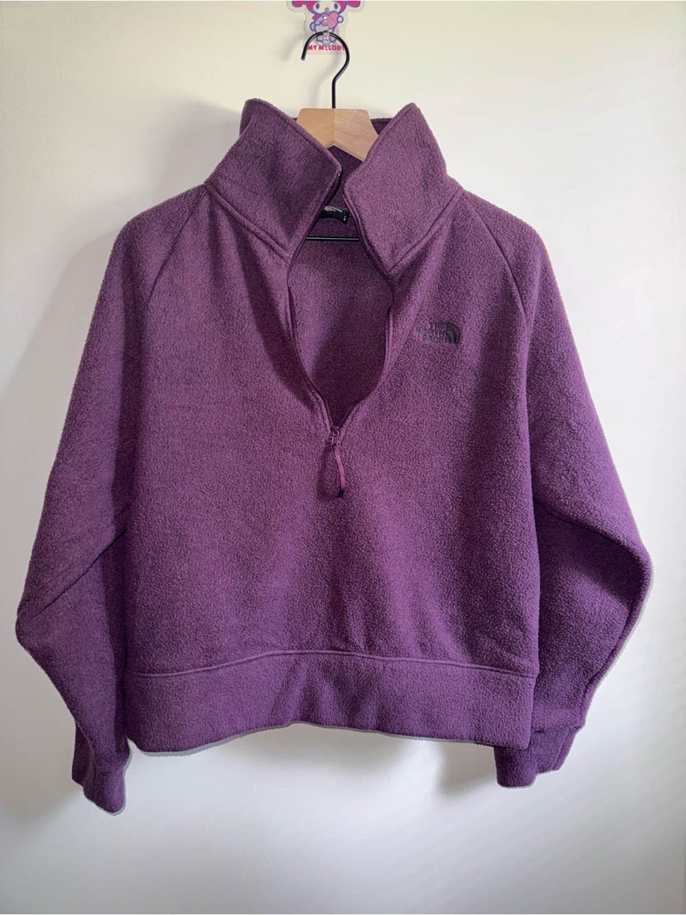 The North Face City Standard Fleece 1/4 Zip Blackberry Wine Women Size Large